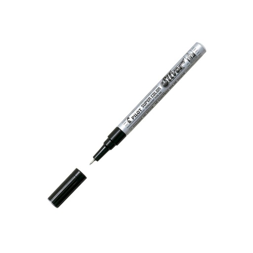 [080306] ROTULADOR PERMANENTE PILOT EXTRA FINO PLATA