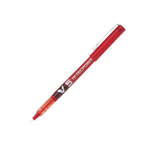 [080182] BOLÍGRAFO TINTA LÍQUIDA PILOT V5 ROJO