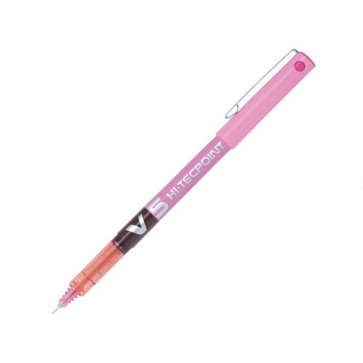 [080187] BOLIGRAFO TINTA LIQUIDA PILOT V5 ROSA