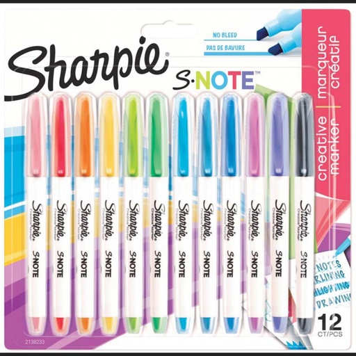 [118608] ROTULADOR SHARPIE S-NOTES 12 C