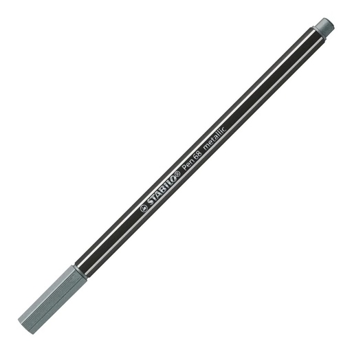 [120675] ROTULADOR STABILO PEN 68 METALIZADO PLATA
