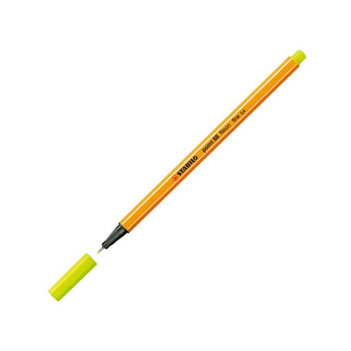 [118683] ROTULADOR PUNTA FIBRA STABILO POINT-88 AMARILLO LIMON