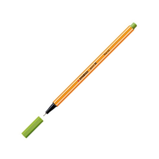[119270] ROTULADOR PUNTA FIBRA STABILO POINT-88 VERDE MANZANA