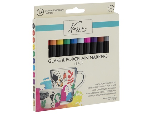 [881104] ROTULADORES CRISTAL/PORCELANA 12UD AR0139/GE