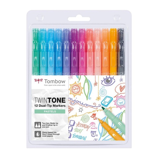 [081582] ROTULADORES TOMBOW TWINTONE PAST 12U