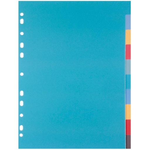 [180464] SEPARADOR A4 POLIPROPILENO 10 COL.MAKRO