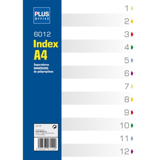 [180625] SEPARADOR A4 POLIP.1-12 MAKRO