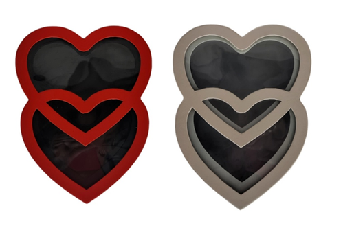 [881335] SET 2 CAJAS CORAZON TRANS.6250