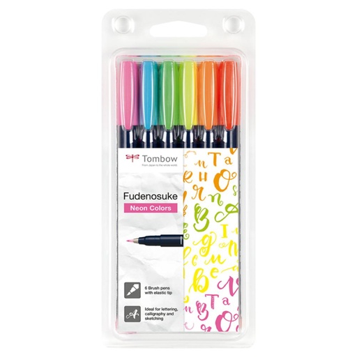 [600508] SET CALIGRAFIA TOMBOW BRUSH 6C