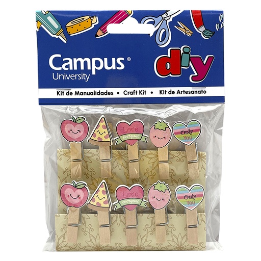 [630970] SET MANUALIDADES CAMPUS PINZA 10U
