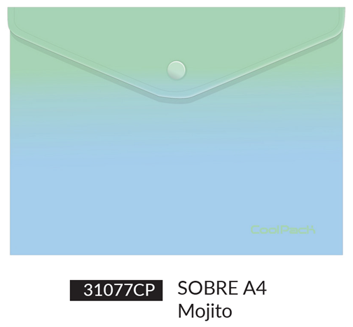 [072786] SOBRE BROCHE A4 MOJITO 31077CP