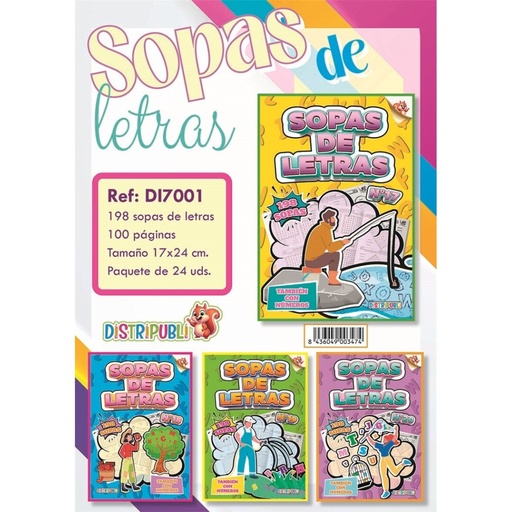 [878191] SOPA DE LETRAS 100PAG.DI7001