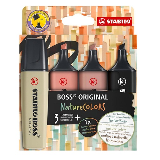 [081644] ROTULADORES STABILO BOSS SURTIDO NATURE 70/4-2-3 4UD