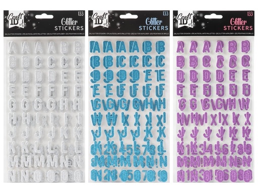[653186] ALFABETO STICKER GLITTER CR6000/GE
