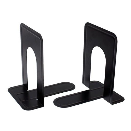 [260138] SUJETALIBROS PLUS METAL.NEGRO 2U