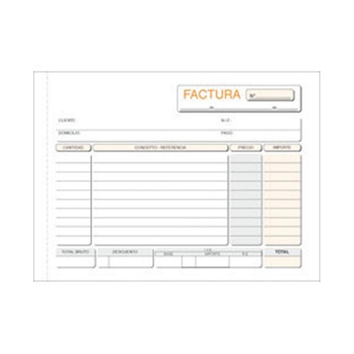 [001385] TALONARIOS FACTURAS OCTAVO APAISADO DUPL.T67