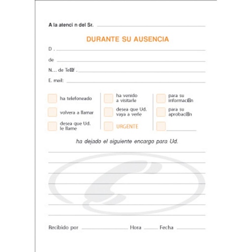 [001419] TALONARIOS LLAMADAS TELEFONICAS T-62