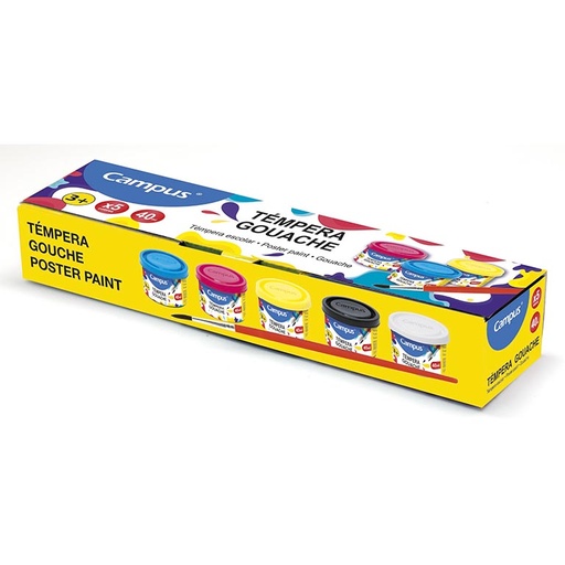 [630787] TEMPERA 40GR C/5 SURTIDOS