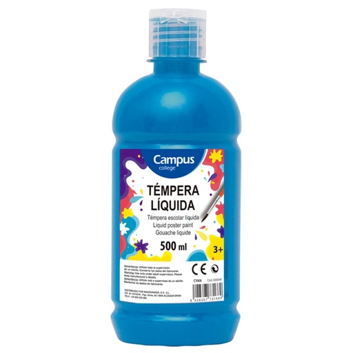 [630549] TEMPERA 500gr.LIQ. CYAN
