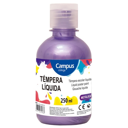 [630579] TEMPERA CAMPUS 250/GR METAL VIOLETA