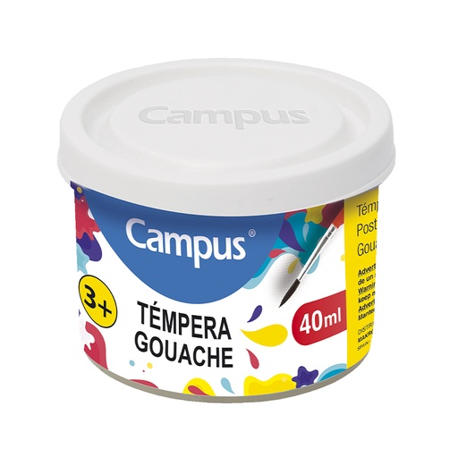 [630396] TEMPERA CAMPUS 40ML BLANCO