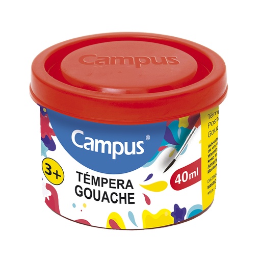 [630378] TEMPERA CAMPUS 40ML ROJO