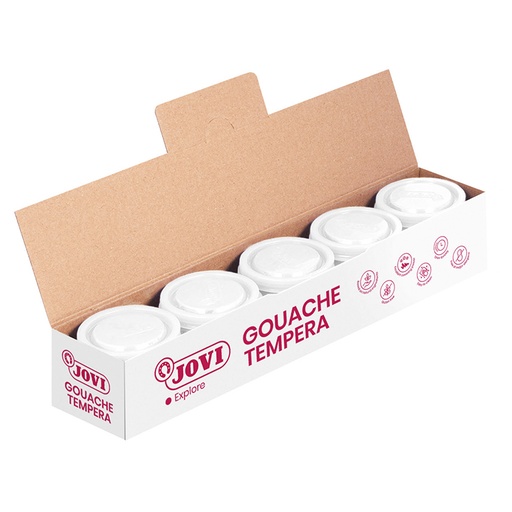 [630071] TEMPERA JOVI 40CC BLANCO 5UD