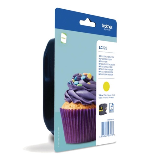 [166267] TINTA BROTHER LC123Y AMARILLO