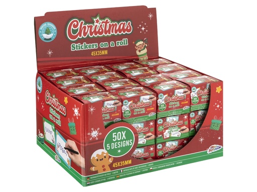 [624250] XMAS STICKERS 50 PCS 800027