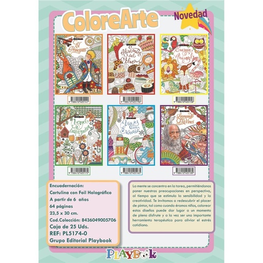 [927122] IN-COLORE ARTE 6 TITULOS PL5174-0
