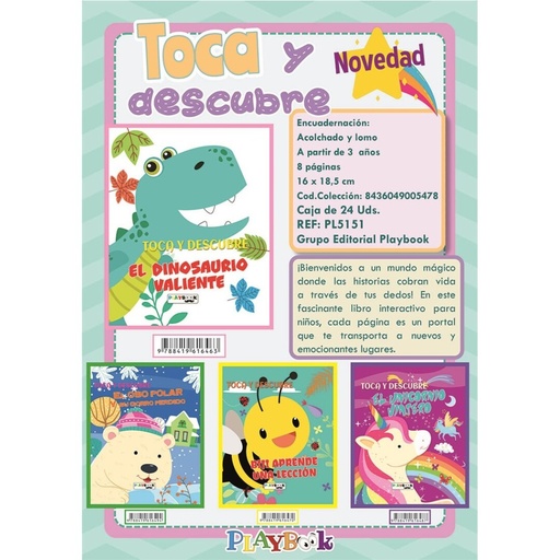[927119] LIBRO TOCA Y DESCUBRE PL5151 4MOD.