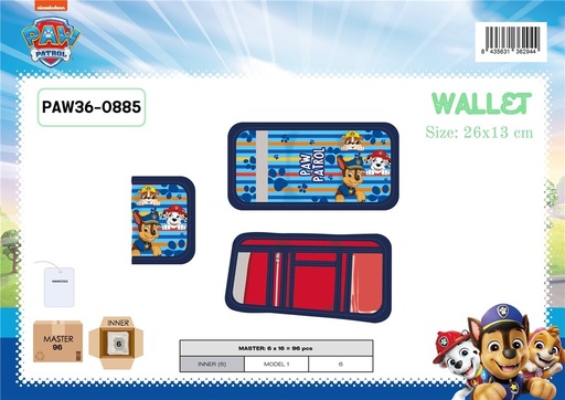 [972110] CARTERA NIÑO PAW PATROL