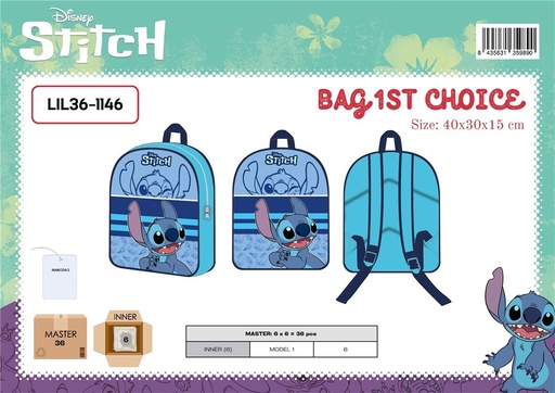 [972234] MOCHILA STITCH BOY BAG 15T CHOICE