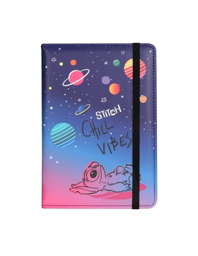 [972247] CUADERNO A5 C/BANDA STITCH BLACK CHILL