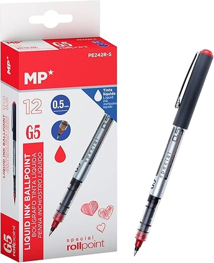 [972292] BOLIGRAFO TINTA LIQUIDA BALL ROJO