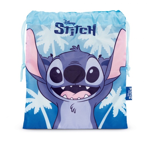 [972337] BOLSA MERIENDA 26.5X21.5CM STITCH AZUL