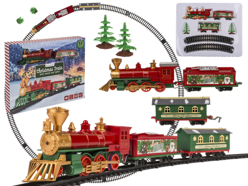 [972361] FERROCARRIL NAVIDAD CON PILAS