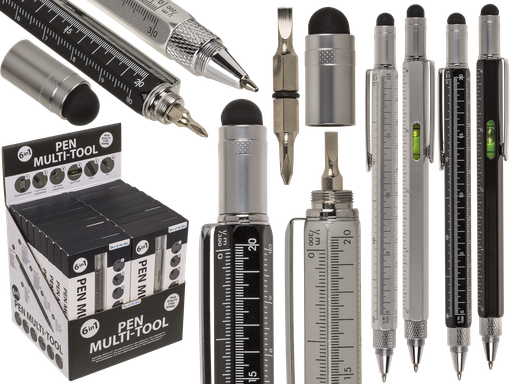 [972366] BOLIGRAFO MULTIHERRAMIENTA 6 EN 1 29/2768