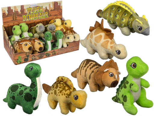 [972395] DINOSAURIO PELUCHE 16CM 6MOD 61/6906