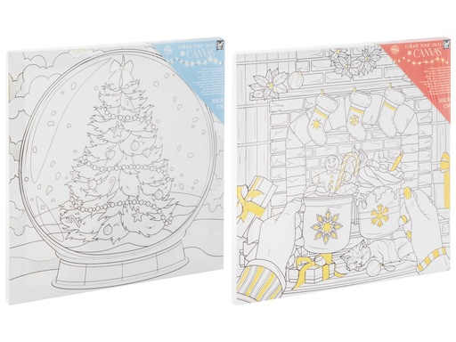 [972554] LIENZO FOIL 30X30 NAVIDAD C/ROTUL