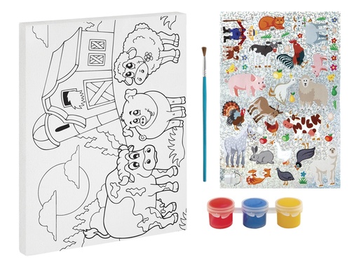 [972564] PINTA TU LIENZO 20X15CM C/PEGATINAS