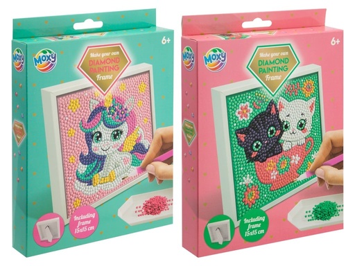 [972568] PINTAR CON DIAMANTES C/MARCO 15X15CM