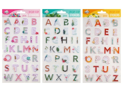 [972570] STICKERS 3D ABECEDARIO 28X15CM