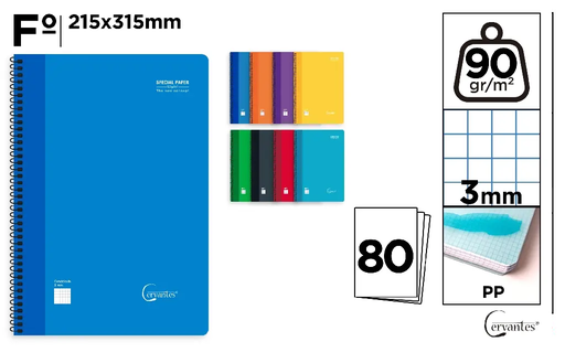 [972579] CUADERNO Fº 3X3MM 80H PP