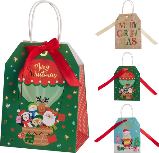 [972676] GIFT BAG SMALL XMAS DESIGN