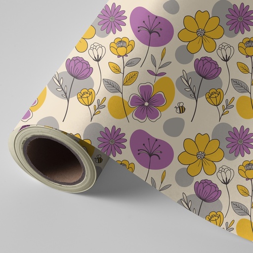 [972682] PAPEL REGALO BOBINA 31CM BOUQUET