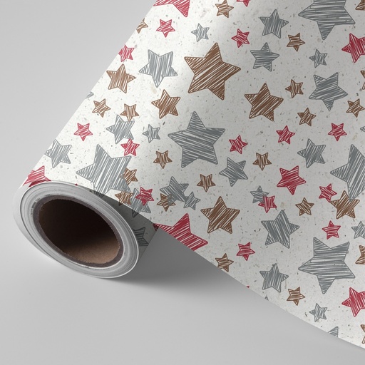 [972703] PAPEL REGALO BOBINA 62CM PAPEL CAÑA DE AZUCAR ESTR