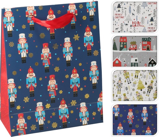 [972715] GIFTBAG SMALL 4ASS XMAS (F1)