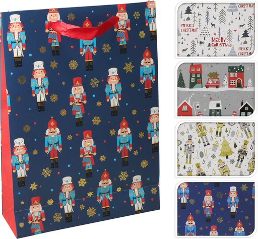 [972716] GIFTBAG MEDIUM 4ASS XMAS (F1)