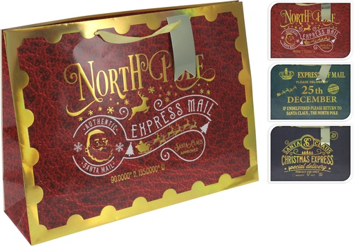 [972730] BOLSA REGALO NAVIDAD EXTRAGRANDE POLO NORTE